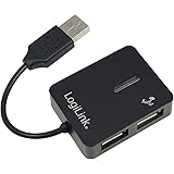 USB 2.0 Hub Smile 4-Port - Hub - 4 x Hi-Speed USB, Schwarz, UA-0139