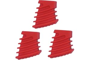 TUOREN Trommelständer, Gummifüße, 3 Stück, rote Gummifüße für Trommeln, Percussion-Teile (Größe S - A)