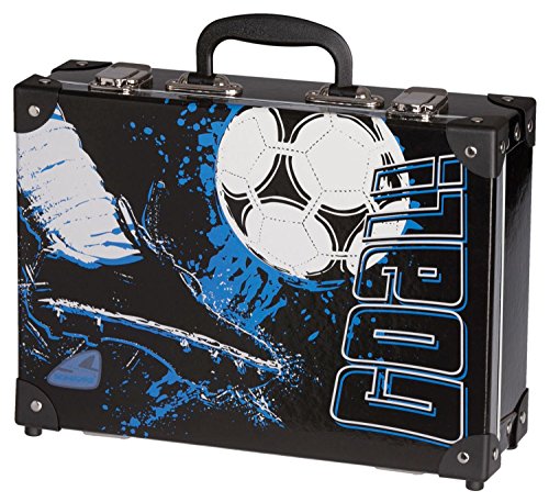 Preisvergleich Produktbild Schneiders Vienna Kinderkoffer Goal mit Geschützten Ecken, Tragegriff und 2 Metallverschlüssen Kindergepäck, 8 Liter, Schwarz