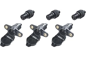 TAEUYYM 3 Pezzi Spina Rimorchio 2 Poli E Presa Rimorchio 2 Poli, 12V Spina E Presa Rimorchio 2 Poli Impermeabile Connettori Rimorchio, Spina Presa Per Trattore/Veicolo Agricolo/Macchinari Agricoli