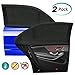 Price comparison product image Car Window Shades, 2 Pack UNIVERSAL Car Sun Shades, Blocks UV Rays, Car Mosquito Net Car Curtains Rear Side Window Sunshades, Maximum Protect Your Baby, Kids and Pets Fit for Most of Cars (Size XL)