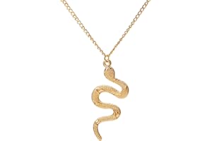 Yienate Schlange Halskette Kette Medusa Aesthetic Kette Kobra Halskette Geschenk für Männer und Damen