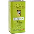 Le Fascine Olio Extravergine d'Oliva Provenzale Biologico 100% Italiano Prodotto da mono cultivar Provenzale (Latta da 5 Litr