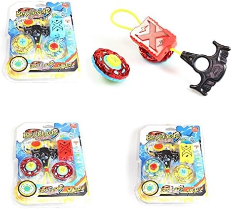BEYBLADE Speed Rotation Set -Attacking Loop, Shield, Anti Lock Reel &amp; Launcher &amp; Mobile Eraser