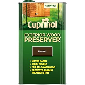 cuprinol 5l shed and fence protector chestnut: amazon.co