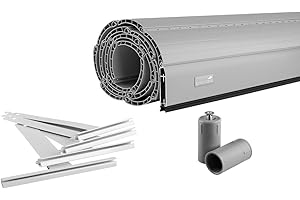 Schellenberg Rolladen Maßanfertigung, PVC Rolladenpanzer, Auswählbar: Breite 50-200 cm, Höhe 100-230 cm, System Maxi, Farben Weiß, Grau