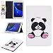 Produktbild TAB A6 10.1" Slim Shell Hülle , Flip Cover für Samsung Galaxy Tab A6 10,1 T580/T585 - Wallet Schutzhülle aus Leder für Samsung Galaxy TTab A6 10.1" SM-T580 T585 Tablet Ständer Cover (Gros Panda)