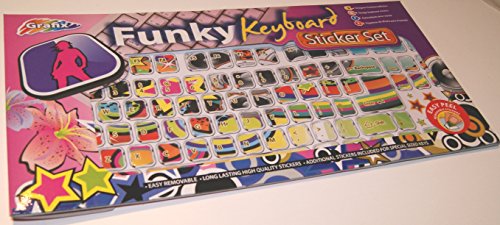 Preisvergleich Produktbild Grafix Funky Tastatur Aufkleber Set