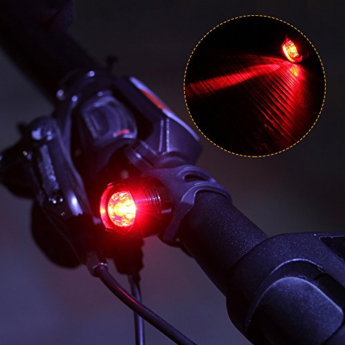 LED Fahrradbeleuchtung, CREE XML-T6 LED Fahrradlampe Set inkl. Frontlicht & 2 Rücklicht, Zoombar, 600LM, 7 Licht-Modi, Farradlicht Set für Radfahren, Camping und täglichen Gebrauch, Wasserdicht Schwarz - 7