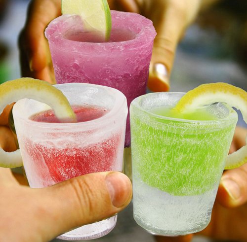 Thumbs Up ICESHOTGLASS12 Ice Shot Gläser, 12-er Pack, Kunststoff, weiß, 33 x 21 x 7 cm - 3