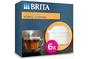 BRITA MAXTRA Pro Kireç Uzmanı Yedek Su Arıtma Filtresi, 6’lı