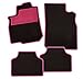 Produktbild CarFashion 241197 Colori Pink C03 | Auto Fussmatte in Schwarz | Automatten | Trittschutz in Pink | pinkfarbige Hochglanz Kettelung | Auto Fussmatten Set Ohne Mattenhalter