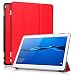 Produktbild HZSSEC HUAWEI MediaPad M3 Lite 10 Hülle, Smart Cover Case mit [Auto Schlaf / Wach] Ultra Dünn Superleicht Schutzhülle PU Leder Hülle Tasche Standfunktion für HUAWEI MediaPad M3 Lite 10, Rot