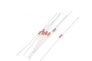 sourcing map 5pcs MF58 10K 3950 K 1% Verre encapsulé thermistances NTC résistance DIY