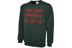 DCG PRINTWEAR Mens Womens Adults Die Hard Now I Have A Machine Gun Christmas Xmas Jumper Day Sweatshirt