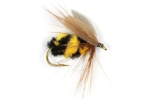 PORFEET Appât De Pêche, 10 Pièces Insecte Artificiel Bourdon Fourmi Truite Leurre De Pêche à La Mouche Appât Bionique