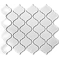 Florentiner Mosaik Fliesen Weiß Matt - Retro Vintage Keramikfliesen 52x52cm Für Küche & Bad