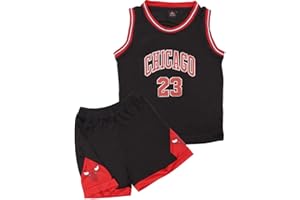 DaceStar Kids Basketball Kit, 2-Piece #23 Sleeveless Kids Basketball Jersey and Shorts, Boys Girls Basketball Kit, Pop Basketball Jersey Kit Gifts for 4 5 6 7 8 10 12 14 Years Old