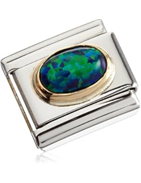 Nomination Damen Composable CLASSIC Edelsteine, Gold 18k Edelstahl Opal grün - 030502/26