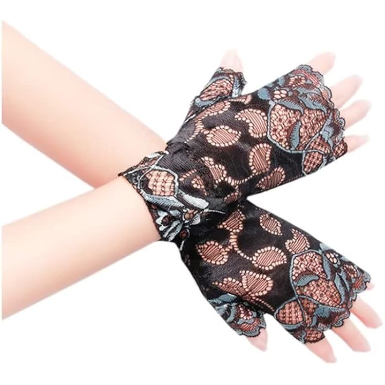 EORUBE Korte Opera Fluwelen Handschoenen Voor Vrouwen 1920 Flapper Elastische Polslengte Banket Handschoenen Thee Party Halloween Kostuum, Donkergroen, Eén maat