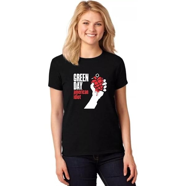 AWDIP Official Green Day American Idiot Band T-Shirt - Vintage Graphic Tee