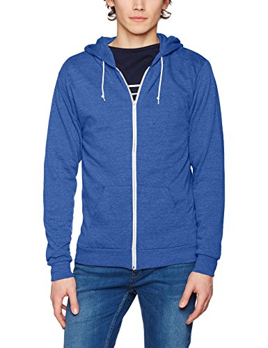 Awdis Zoodie Felpa, Blu (Royal Heather ROH), Medium Uomo