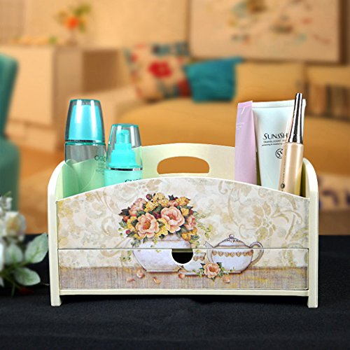 Preisvergleich Produktbild Cosmetic Holder Organizer Holz Multifunktionale Kreative Desktop-Büro Kleine Aufbewahrungsbox,#2