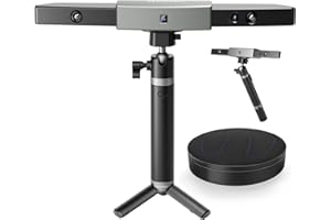 INNCEN Revopoint Range Escáner 3D infrarrojos de precisión 0,1mm, con placa giratoria 502mm, trípode y banco de energía, escáner 3D de 18 fps para escanear objetos grandes, impresión 3D, ingeniería inversa