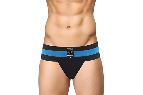 CF Champ Cobra Men's Athletic, Cricket, Gym Supporter, Black