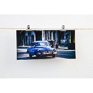 Postkarte XXL Panorama Kuba Havanna Chevy