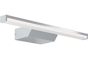 Eglo Connect.z Smart-Home LED Mirror Light Regello-Z, L 60 cm, ZigBee, app and Alexa Voice Control, Warm White-Cold White, RGB, dimmable, Bathroom Wall lamp, Silver, IP44