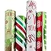 Produktbild RUSPEPA Christmas Geschenk Geschenkpapier-Rot Und Grün Theme Papier - 4 Roll-76Cm X 305Cm Pro Rolle