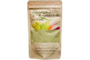 Polvere di foglie di ulivo Biocal - Naturale, antiossidante - Ideale per bevande e dolci