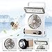 Produktbild lzndeal 3 in 1 Multifunktionale Solar Kühltisch Fans Mini Spray Fan Kühltisch Tragbare Klimaanlage Mini Handventilator Mini Lüfter Fan Ventilatoren für Home Camping Outdoor