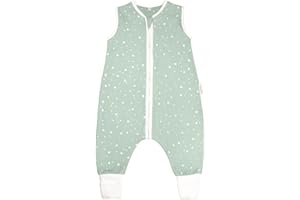 MOYO Baby Schlafsack I Atmungsaktiver Winterschlafsack I Gefütterter Ganzjahres Schlafsack 2.5 TOG I Neugeborenen Schlafsack aus 100% Bio-Baumwolle I Babyschlafsack Winter