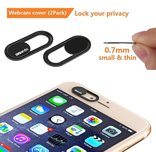 Webcam Cover 0 7mm THIN - Magnet Slider Kamera Abdeckung - Sch  tzt Ihre Privatsph  re  stoppt Webcam Spionage  passt Smartphone Laptops Macbooks PCs 