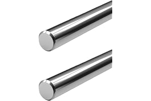 2Pcs 8mm x 1000mm Linear Rod, Coavoo Diameter 8mm Case Hardened Chrome Plated Smooth Linear Motion Rod Shaft Guide Rail - Metric h8 Tolerance L: 39.37 inch /1000mm