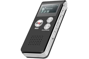 Shinekoo Enregistreur EVP de chasse aux fantômes paranormal 8 Go, boîte vocale numérique, dictaphone professionnel, enregistrement audio USB avec WAV, lecteur MP3