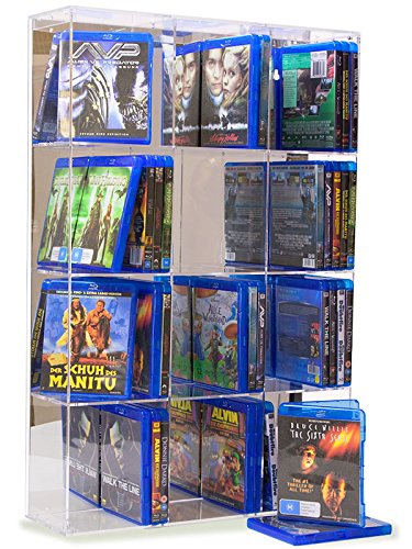 SORA Acrylic Blu-ray Rack with mirrored back-panel