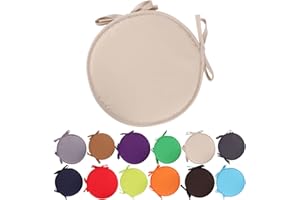 CMEILAU Colorful Indoor/Outdoor Chair Pads Round Seat Cushions Garden Patio Home Cushions - Diameter 30cm/38cm,Patio Furniture Cushion Cover,Round Seat Garden Pads