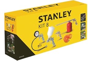 Stanley Kit8 Zestaw Akcesoriów na Sprężone Powietrze, Wielokolorowy, 8 elementów