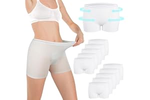 ACWOO 10Pcs Culottes Post-Accouchement, Slips Jetaux Maternité en Filet pour Serviettes Hygiéniques Après la Naissance, Post-Partum et Césarienne