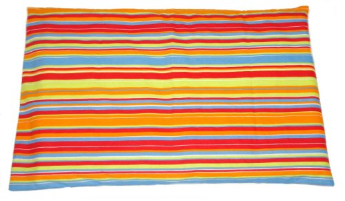 BABY'S COMFORT PILLOWCASE (AVAILABLE IN 15 COLOURS) (1. Orange strips)