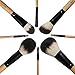 USpicy Make Up Brushes 8 Pieces Professional Soft Makeup Brush Set (Wooden Brown)