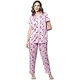 AV2 Women Satin Short Sleeve Top And Pajama Set 2297