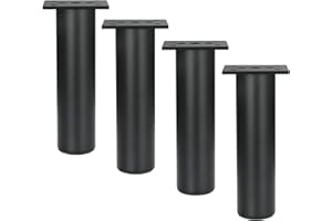 Qrity 200mm Furniture Legs Cabinet Feet Aluminum Alloy Kitchen Feet Sofa Feet Metal Table Legs Furniture Feet Worktop Bar TV Desk Legs