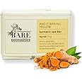 Bare Necessities Turmeric Handmade Soap Bar | Cold Processed Turmeric Body Soap for all skin types | Mild Exfoliating Body Wash for Men & Women | Herbal Haldi soap for Bathing - 75g