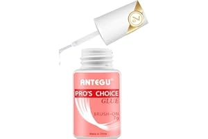 BODIIWULIU Colle Extra Forte pour Ongles avec Pinceau - Extension de Pointes en Acrylique et Faux Ongles (7g)
