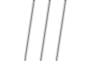 iMeistek 3 x runde Rohre aus 304 Edelstahl, 12 mm Außendurchmesser, 1 mm Wandstärke, 300 mm Länge, nahtloses Metall, gerades Rohr für Zuhause, Gartendekoration, Industriemaschinen, Basteln