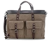 Größe: S The Bridge Carver Aktentasche 42 cm Verde Militare